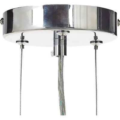 Beliani Silber Kristall Kronleuchter - Glamour Deckenleuchte Beliani Silber Kristall Kronleuchter - Glamour Deckenleuchte