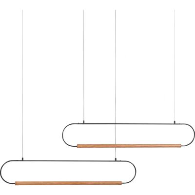 Beliani Logone Lámpara Colgante Moderna - 2 Luces, Negro Beliani Logone Lámpara Colgante Moderna - 2 Luces, Negro
