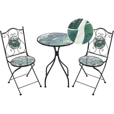 Ensemble de Jardin Beliani - Mobilier de métal vintage en mosaïque - Publicité Ensemble de Jardin Beliani - Mobilier de métal vintage en mosaïque - Publicité
