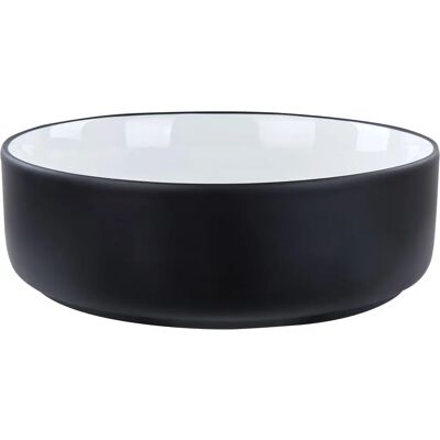 BELIANI Moderner Keramikwaschbecken Schwarz Weiß - 36cm BELIANI Moderner Keramikwaschbecken Schwarz Weiß - 36cm