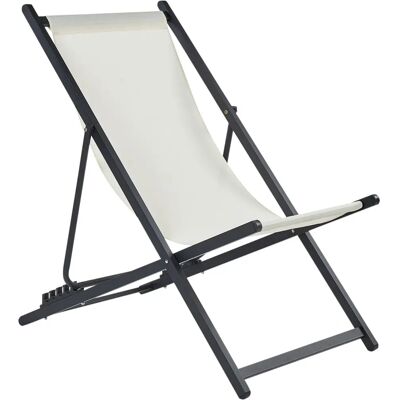 Beliani Locri II Beige metallinen puutarhatuoli Beliani Locri II Beige metallinen puutarhatuoli