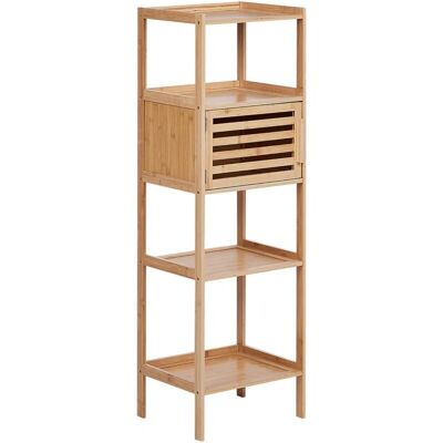 Beliani Lafayette Bambus Badramschrank - Modern 4-stufige Aufbewahrung Beliani Lafayette Bambus Badramschrank - Modern 4-stufige Aufbewahrung