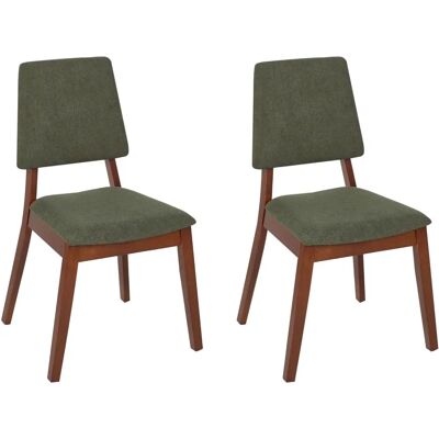 BELIANI Merrill Hellbraune Esszimmerstühle Set von 2 BELIANI Merrill Hellbraune Esszimmerstühle Set von 2