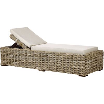 Beliani Fauteuil de Jardin - Rotin Naturel Réglable Boho - Publicité Beliani Fauteuil de Jardin - Rotin Naturel Réglable Boho - Publicité