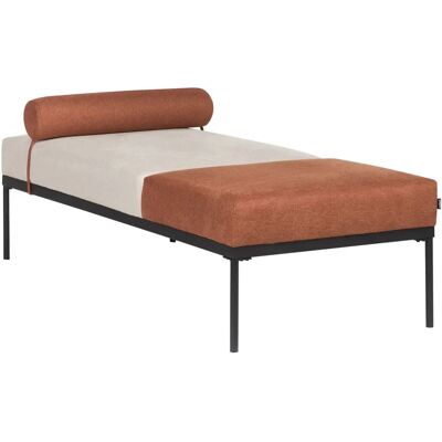 Beliani Malmos Beige Doré - Chaise Longue - Publicité Beliani Malmos Beige Doré - Chaise Longue - Publicité