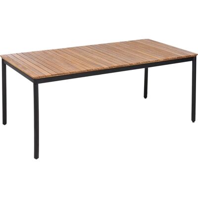 Mesa de Jardín Rústica Beliani - Madera de Acacia para 6 personas - 180x90 cm Mesa de Jardín Rústica Beliani - Madera de Acacia para 6 personas - 180x90 cm