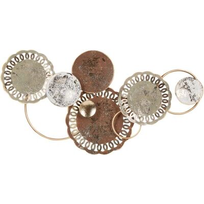 Beliani Handgemachte Metall Wanddekoration - Vintage Industriell Stil Beliani Handgemachte Metall Wanddekoration - Vintage Industriell Stil