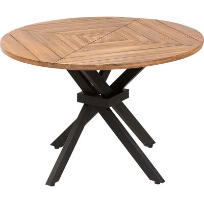 Table de Jardin Beliani Lissone - Bois d'Acacia, 110cm Ronde Moderne - Publicité Table de Jardin Beliani Lissone - Bois d'Acacia, 110cm Ronde Moderne - Publicité