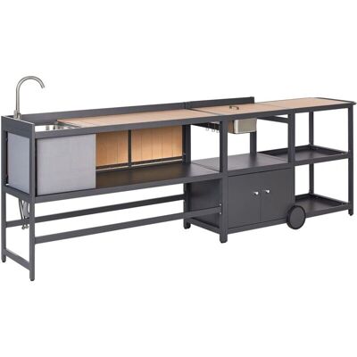 Beliani Gartengeräteset - Hellholz - Modern - 3-teilig Beliani Gartengeräteset - Hellholz - Modern - 3-teilig