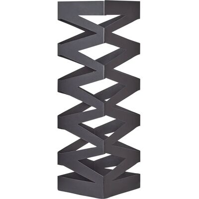 Beliani Musta Zigzag Sateenvarjoteline Beliani Musta Zigzag Sateenvarjoteline