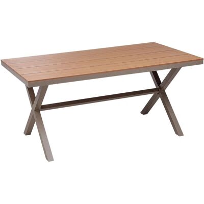Table de jardin Beliani Tiano en aluminium - Résistante aux intempéries, 160x90 cm - Publicité Table de jardin Beliani Tiano en aluminium - Résistante aux intempéries, 160x90 cm - Publicité