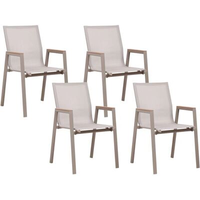 Chaises de jardin en métal Beliani Tiano - 4 pièces - Publicité Chaises de jardin en métal Beliani Tiano - 4 pièces - Publicité