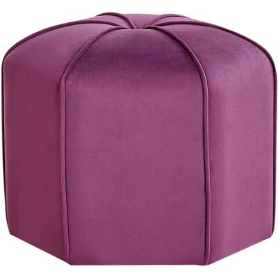 Beliani Wishek Puf de Terciopelo Violeta - Puf Beliani Wishek Puf de Terciopelo Violeta - Puf