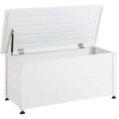 Coffre de rangement Beliani Campalto - Coffre de jardin en aluminium blanc - Publicité Coffre de rangement Beliani Campalto - Coffre de jardin en aluminium blanc - Publicité