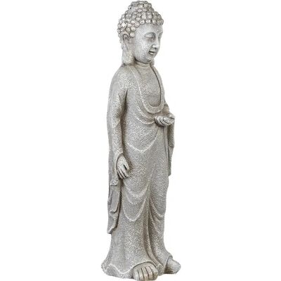 Beliani Buddha Puutarhavauva - MgO, Harmaa Beliani Buddha Puutarhavauva - MgO, Harmaa