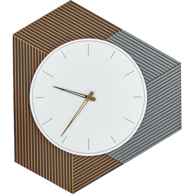 Beliani Sailon Wanduhr Modern Geometrisches Design Groß Weiß MDF Beliani Sailon Wanduhr Modern Geometrisches Design Groß Weiß MDF