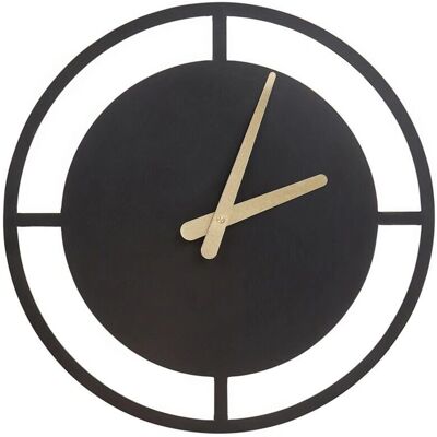 Beliani Trient Wanduhr - Modernes minimalistisches Design - 40cm Schwarz Beliani Trient Wanduhr - Modernes minimalistisches Design - 40cm Schwarz