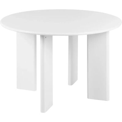 Table à manger MDF blanche Beliani - Moderne, 6 places - Publicité Table à manger MDF blanche Beliani - Moderne, 6 places - Publicité