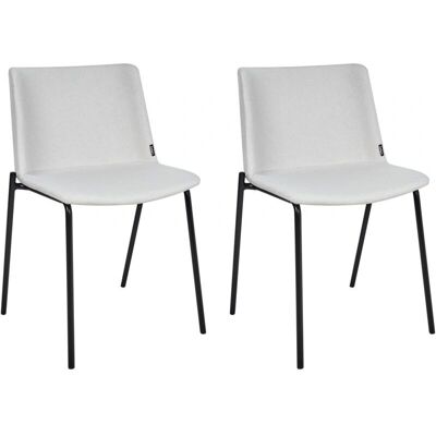 Beliani - Ensemble de Chaises de Salle à Manger - Gris - Publicité Beliani - Ensemble de Chaises de Salle à Manger - Gris - Publicité