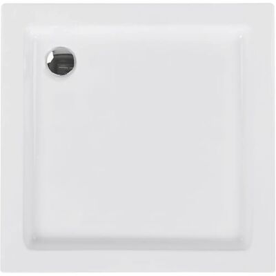 Beliani - Bac à Douche Carré 90x90x7cm Blanc Ampay - Publicité Beliani - Bac à Douche Carré 90x90x7cm Blanc Ampay - Publicité