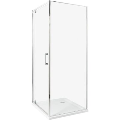 BELIANI Darli Cabine de Douche Moderne en Verre - Carrée, 70x70x185 cm - Publicité BELIANI Darli Cabine de Douche Moderne en Verre - Carrée, 70x70x185 cm - Publicité