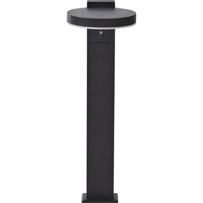 Beliani Lampe de bollard de jardin - LED solaire noir - Publicité Beliani Lampe de bollard de jardin - LED solaire noir - Publicité