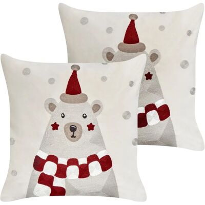 Beliani Modèle Jellies Coussin de Noël en Velours - Coussin - Publicité Beliani Modèle Jellies Coussin de Noël en Velours - Coussin - Publicité