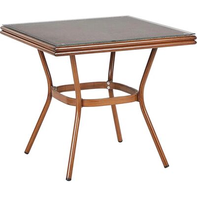 Table de jardin Caspri II - Métal & Verre - Publicité Table de jardin Caspri II - Métal & Verre - Publicité