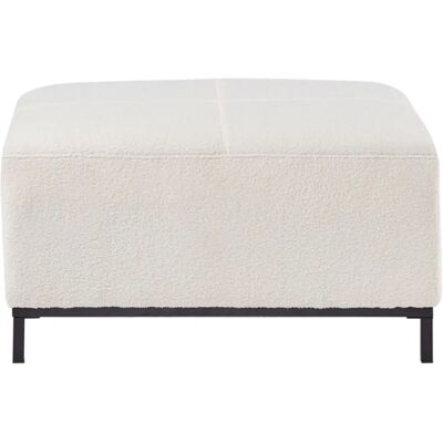 BELIANI Oslo Ottoman Rectangulaire Bouclé - Mobilier Moderne Minimaliste - Publicité BELIANI Oslo Ottoman Rectangulaire Bouclé - Mobilier Moderne Minimaliste - Publicité