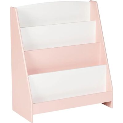 Beliani Liloet Pastel Pink Skandinaavinen 4-hyllykkö Beliani Liloet Pastel Pink Skandinaavinen 4-hyllykkö