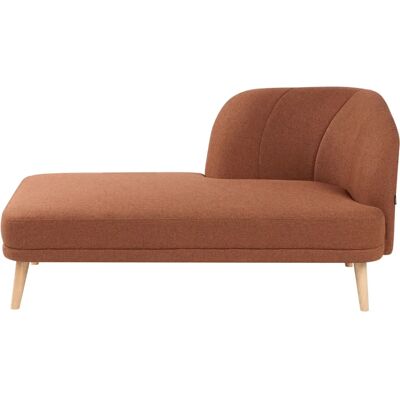 BELIANI - Canapé chaise longue en tissu marron doré, style traditionnel - Publicité BELIANI - Canapé chaise longue en tissu marron doré, style traditionnel - Publicité