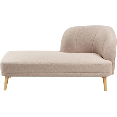 Beliani Tanlay Longue Beige - Chaise Longue - Publicité Beliani Tanlay Longue Beige - Chaise Longue - Publicité