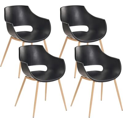 Beliani Millers Modern Kunststoff Esszimmerstühle Set Beliani Millers Modern Kunststoff Esszimmerstühle Set