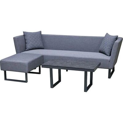 Beckhuis - Limoges Loungeset 3tlg Aluminium - Lounge set Beckhuis - Limoges Loungeset 3tlg Aluminium - Lounge set