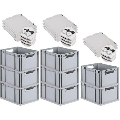 PROREGAL - Bac Euro NextGen - Grau - Plastic Euro Bin PROREGAL - Bac Euro NextGen - Grau - Plastic Euro Bin