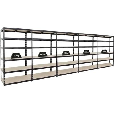 PROREGAL - Mega Deal 5x TIGER XL - Schwarz - Regal PROREGAL - Mega Deal 5x TIGER XL - Schwarz - Regal