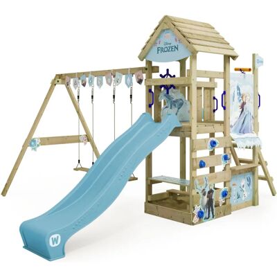 Wickey - Holzspielplatz Disney Adventure mit Rutsche & Schaukel - Sicheres Outdoor-Spielzeug Wickey - Holzspielplatz Disney Adventure mit Rutsche & Schaukel - Sicheres Outdoor-Spielzeug