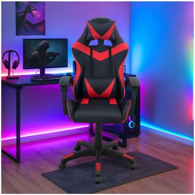 HTI-Living Krit Schwarz-Rot Gaming Stuhl - Bürostuhl HTI-Living Krit Schwarz-Rot Gaming Stuhl - Bürostuhl