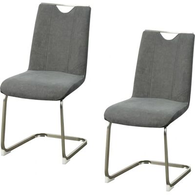 HTI-Living - Emrys - Antikdunkelgrau/Grau - 2er Set - Chair HTI-Living - Emrys - Antikdunkelgrau/Grau - 2er Set - Chair