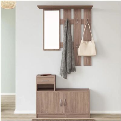 HTI-Living Thekla Sonoma - Garderobe, Spiegel, Schuhschrank HTI-Living Thekla Sonoma - Garderobe, Spiegel, Schuhschrank