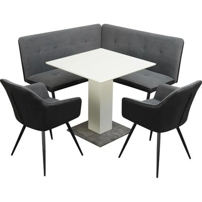 HTI-Living - Joschka - Anthrazit - Grau - Dining set HTI-Living - Joschka - Anthrazit - Grau - Dining set