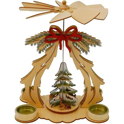 HTI-Living - Tischpyramide - Tannenbaum - Schleife - Decorative pyramid HTI-Living - Tischpyramide - Tannenbaum - Schleife - Decorative pyramid