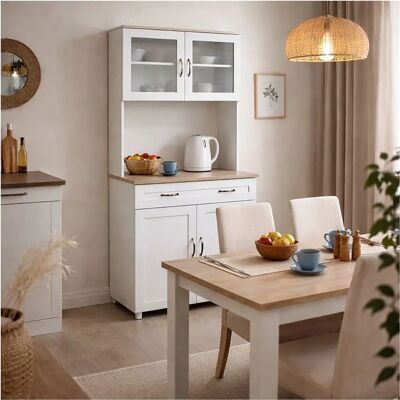 HTI-Living Regal Küchenbuffet Weiss Blanca - Küchenbuffet HTI-Living Regal Küchenbuffet Weiss Blanca - Küchenbuffet