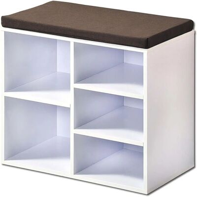 HTI-Living - Katja - Weiß - 5 Fächer - Schuhschrank HTI-Living - Katja - Weiß - 5 Fächer - Schuhschrank