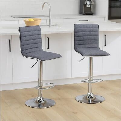 HTI-Living Jax Grauer Barhocker Set 2 HTI-Living Jax Grauer Barhocker Set 2