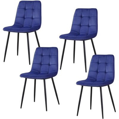 HTI-Living - Mesa Velvet - Blau - Esszimmerstuhl HTI-Living - Mesa Velvet - Blau - Esszimmerstuhl