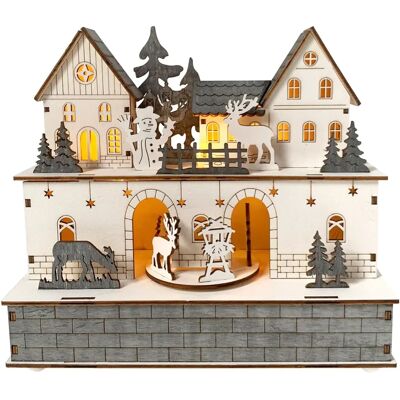 HTI-Living Weihnachtsdeko - Festlich, Beleuchtet, Holz HTI-Living Weihnachtsdeko - Festlich, Beleuchtet, Holz