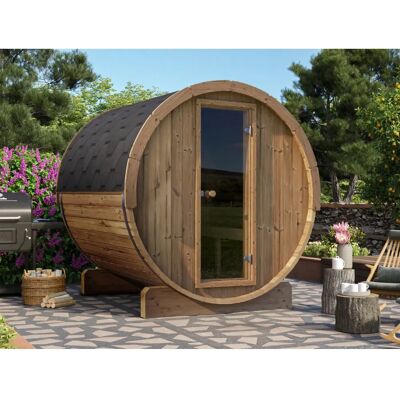 Fjordholz - Fjordholz Fass-Sauna - Ergonomic 220 - Barrel - Sauna Fjordholz - Fjordholz Fass-Sauna - Ergonomic 220 - Barrel - Sauna