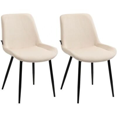CLP Set aus 2 Samtstühlen - Modernes Design CLP Set aus 2 Samtstühlen - Modernes Design