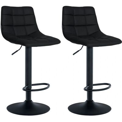 CLP Jerry Taburetes de Bar Ajustables Negros - Bar Stools CLP Jerry Taburetes de Bar Ajustables Negros - Bar Stools